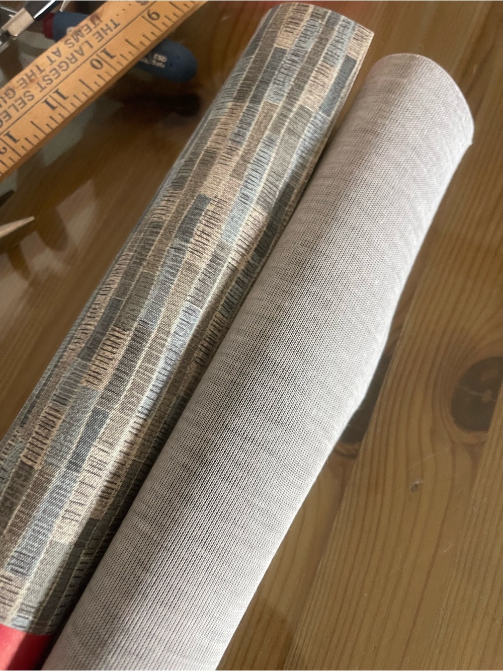 2 rolls Vinyl Fabric for sewing, bag making,  crafts or home decor